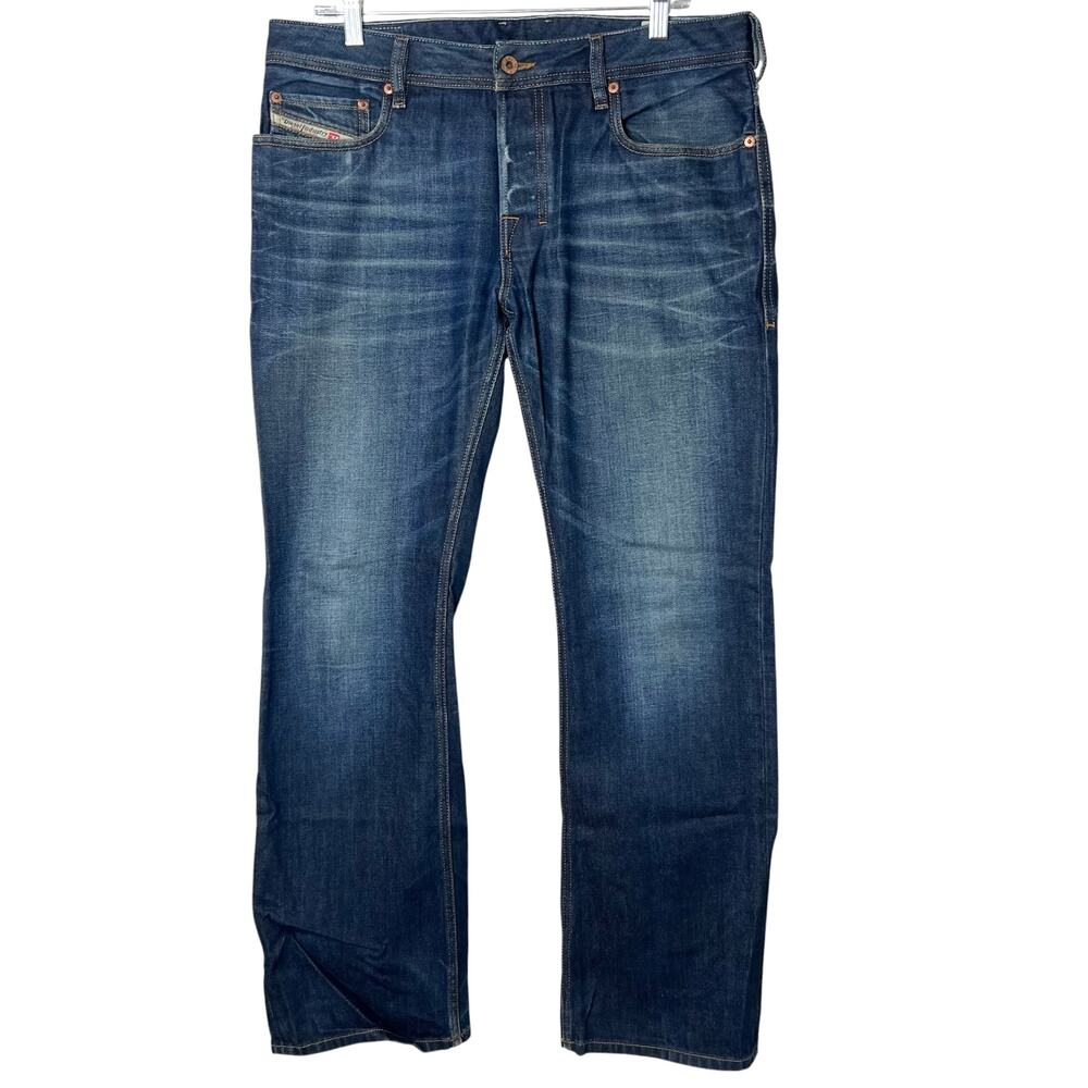 Diesel Zatiny Men's Regular Bootcut Denim Jeans Size 34x32 Wash 0073N Button Fly
